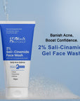 Globus Naturals 2% Sali-Cinamide Face Wash  Enriched with Hyaluronic Acid &  Vitamin-E Suitable for All Skin Types 50gm