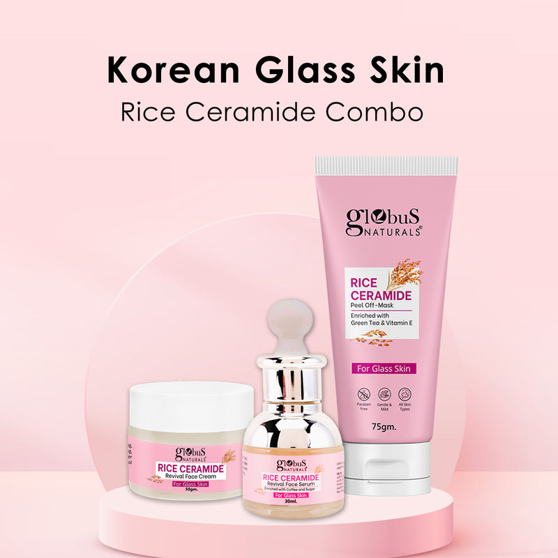 Rice Ceramide Combo For Korean Glass Skin, Set of 3