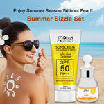 Summer Sizzle Set of 2 - Sunscreen 50 gm & Vitamin C Face Serum 30 ml