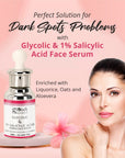 Globus Naturals Glycolic & 1% Salicylic Acid Anti Acne Face Serum, For Oily & Acne Prone Skin, Natural & Ayurvedic Formula, Chemical Free, Cruelty Free, 30 ml