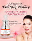 Globus Naturals Glycolic & 1% Salicylic Acid Anti Acne Face Serum, For Oily & Acne Prone Skin, Natural & Ayurvedic Formula, Chemical Free, Cruelty Free, 30 ml