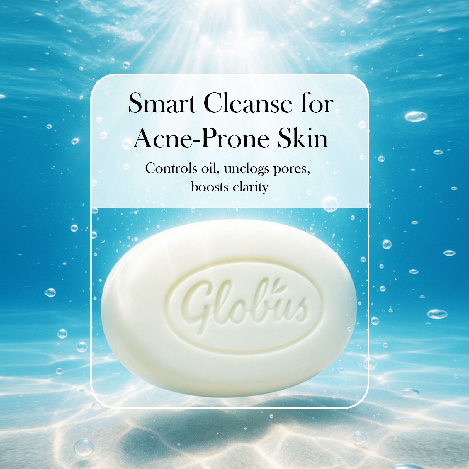 Globus Naturals Glycolic &amp; 1% Salicylic Acid Soap | 75gm