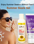 Summer Sizzle Set - Sunscreen Lotion SPF 50++ 100 ml & Kumkumadi Face Pack 100 gm