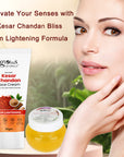 Globus Naturals Kesar Chandan Radiant Glow Face Care Combo- Face Cream 50gm & Face Gel 100gm