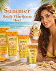 Detan Glow Skincare Set – Deep Cleansing, Tan Removal & UV Protection Combo kit
