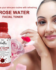 Ayurvedic Rose Water Facial Toner with Goodness of Saffron, Aloevera & Sandalwood 100ml (Pack of 1)