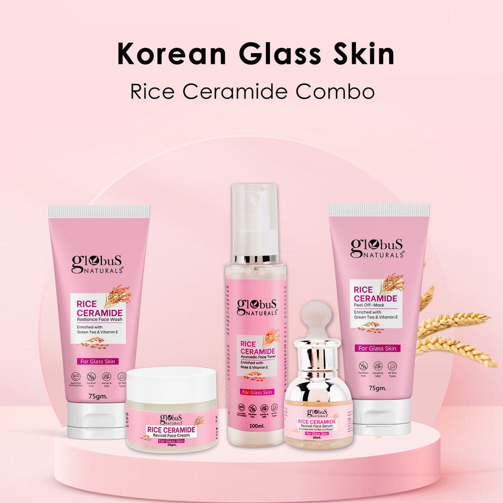 Rice Radiance Combo For Korean Glass Skin, Set of 5