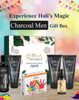 Globus Naturals Pre &amp; Post Holi Ritual Ayurvedic skin care Gift Box for Men, For All Skin Types, Set of 5 - Face wash 100 gm, Face scrub 100 gm, Peel Off Mask 100 gm, Beard oil 50 ml, Body Wash 200 ml