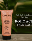 CareVeda Kojic Acid Face Wash For Reduces Dark Spots & Pigmentation Suitable For All Skin Types 100gm