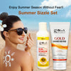 Globus Naturals Summer Sizzle Set - Sunscreen Lotion SPF 50++ 100 ml & Gold Face Pack 100 gm