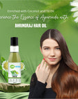 CareVeda Bhringraj Hair Oil, Enriched with Coconut and Til Oil Suitable For All Hair Types 100ml"