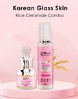 Rice Radiance Combo For Korean Glass Skin, Set of 2 - Face Serum, Face Toner