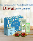 Globus Naturals Dazzling Diwali Gift Box Set of 3 Green Tea & Tea Tree Face Wash 75 gm, Cucumber Toner 100 ml & Anti Acne Facial Kit 40 gm