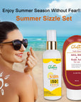 Globus Remedies Summer Sizzle Set - Sunscreen Lotion SPF 50++ 100 ml & AHA BHA Face Wash 100 ml