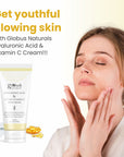 Hyaluronic Acid & Vitamin C Anti-Ageing Face Cream Brightening & Dark Spot Reduction 100g