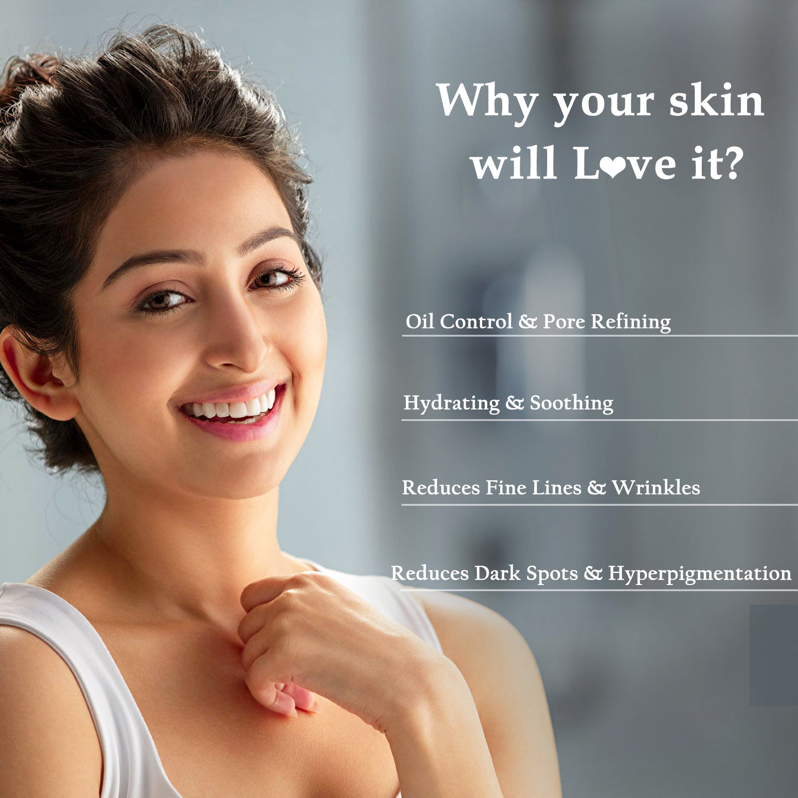 Niacinamide &amp; D-Panthenol Face Wash, Reduces Dark Spots &amp; Hyperpigmentation, Suitable for Oily &amp; Sensitive Skin 50gm