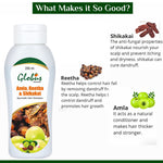 Globus Remedies Amla Reetha Shikakai Shampoo 200ml