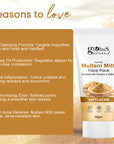 Globus Naturals Face Care Combo Set of 2- Glycolic & 1% Salicylic Acid Face Wash 75gm and Multani Mitti Face Pack 50 gm