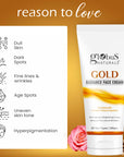 Gold Radiance Anti Ageing & Brightening Face Cream, Skin Lightening Formula, Reduces Fine Lines & Wrinkles, 100gms