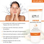 Globus Naturals Purifying Papaya Face Wash, Skin Lightening Formula For All Skin Types 100gm