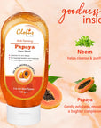 Globus Remedies Summer Sizzle Set - Glosika Sunscreen Lotion SPF 50++ 100 ml & Papaya Face Wash 100 ml