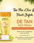 Globus Naturals Dazzling Diwali Gift Box Set of 2 De-Tan Face Cream 100 gm & Facial Kit 40 gm