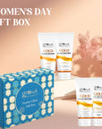 Globus Naturals Women's Day Golden Glow Gift Box Set of 4  - Box includes - Gold face wash 100gm, Face Cream 100gm, Face Scrub 100gm & Peel off Mask 100gm