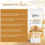 Globus Naturals Face Care Combo Set of 2- Kesar Chandan Face Wash 75gm and Multani Mitti Face Pack 50 gm