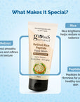 Globus Naturals Retinol Rice Peptide Face Wash For Crystal Glow, All Skin Types 50gm