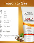 Globus Naturals Summer Sizzle Set - Sunscreen Lotion SPF 50++ 100 ml & Gold Face Pack 100 gm