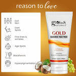 Globus Naturals Summer Sizzle Set - Sunscreen Lotion SPF 50++ 100 ml & Gold Face Pack 100 gm