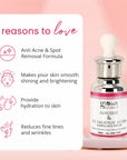 Globus Naturals Glycolic & 1% Salicylic Acid Anti Acne Face Serum, For Oily & Acne Prone Skin, Natural & Ayurvedic Formula, Chemical Free, Cruelty Free, 30 ml