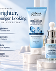 Diamond Radiance Duo, Face Cream & Serum for Luminous Glow, Deep Hydration & Smooth, Radiant-Looking Skin for Men & Women