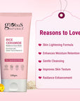 Globus Naturals Rice Ceramide Face Wash For Korean Glass Skin Glow Suitable For All Skin Types, 100gm