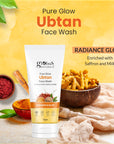 Globus Naturals Dazzling Diwali Gift Box Set of 3, Ubtan Face Wash 75gm, Ubtan Facial Kit 40gm, Rose Toner 100gm