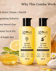 Detan Body Care Combo for Summer, Tan Removal, Deep Hydration 500ml