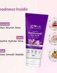Globus Naturals Ayurvedic Kumkumadi Skin Lightening Face Scrub, Enriched with Walnut & Lotus Extract, Chemical Free, Cruelty Free, Suitable For All Skin Types, 50 gm