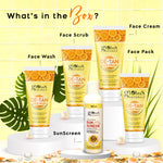 De-Tan Face Wash, Face Cream, Face Scrub & Face Pack Combo, For All Skin Types