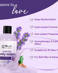 "Globus Naturals Lavender Bliss Body Lotion, Enriched with Coconut Oil and Cucumber Extracts, Ayurvedic Preparation, Paraben Free, Gentle & Mild, Suitable For All Skin Types, 200 ml "