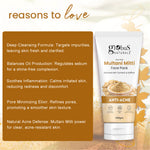 Globus Naturals Anti Acne Multani Mitti Face Pack, For Oily & Acne Prone Skin, 100 gm