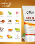 Globus Naturals Summer Sizzle Set - Sunscreen Lotion SPF 50++ 100 ml & Gold Face Pack 100 gm