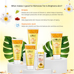 Globus Naturals De-Tan Diwali Glow Gift Box, Set of 5 - Face Wash 100 gm, Face Scrub 100 gm, Face Cream 100 gm, Face Pack 100 gm, & Sunscreen Lotion 100 ml"