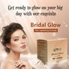 Globus Naturals Dazzling Diwali Gift Box Set of 3 Bridal Glow Facial Kit 40 gm, Gold Peel Off Mask 75gm & Rose Toner 100 ml