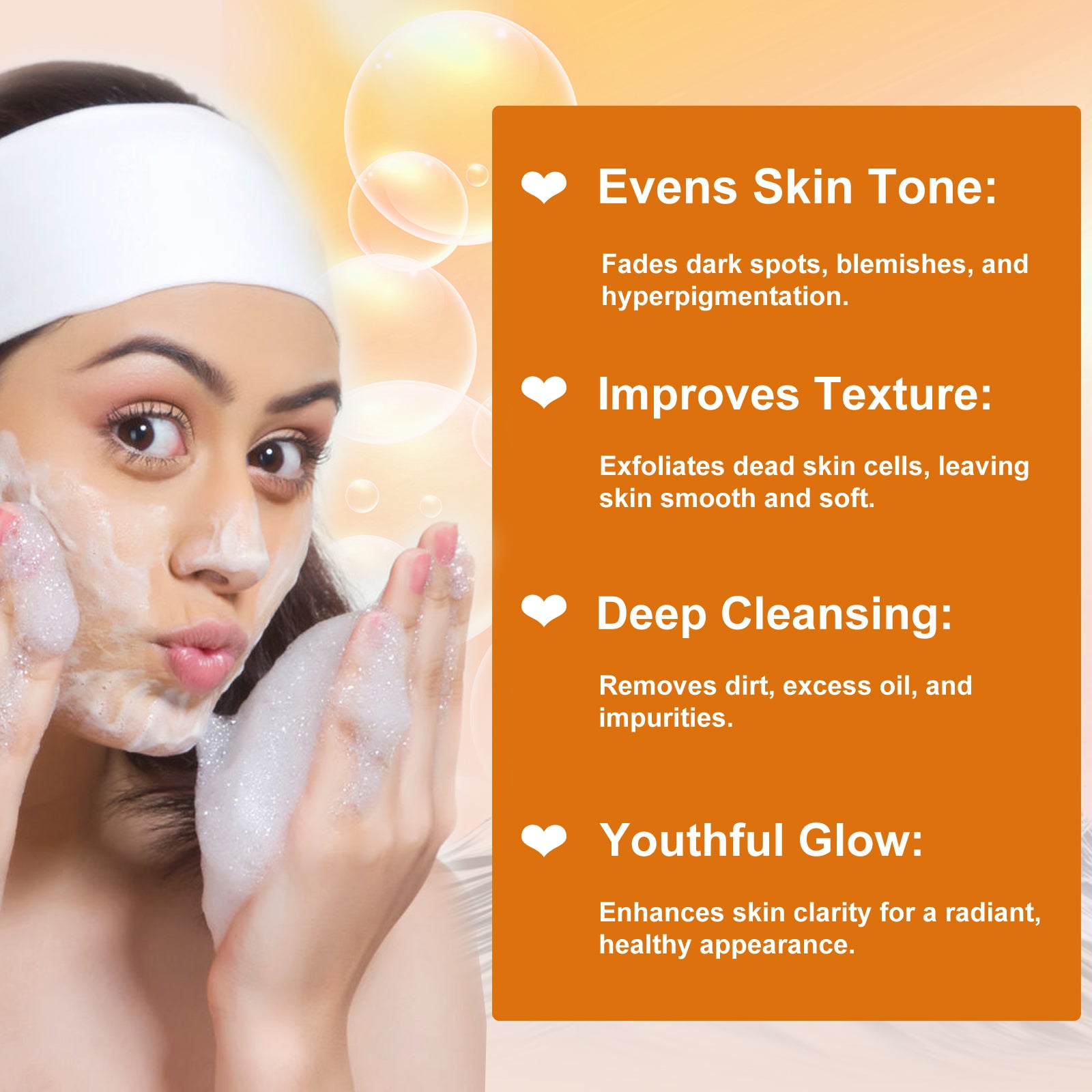 Glutathione Skin Lightening Soap 75gm with Kojic Acid & Vitamin C, E | Reduces Dark Spots, Wrinkles & Fine Lines Glutathione Skin Lightening Soap 75gm with Kojic Acid & Vitamin C, E | Reduces Dark Spots, Wrinkles & Fine Lines