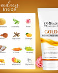 Gold Radiance Anti Ageing & Brightening Face Cream, Skin Lightening Formula, Reduces Fine Lines & Wrinkles, 100gms