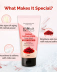 Globus Naturals Retinol Saffron & Milk Face Wash Radiant, Glowing Skin For All Skin Types 50gm