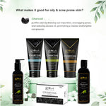 Globus Naturals Charcoal Detox Rakhi Gift Box - For Brother and Sister - Set of 6,  Face wash, Face Scrub, Face Peel Off Mask, Shampoo, Conditioner & Soap Bar