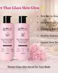 Rice Ceramide Bodycare Gift Set | Glass Skin Glow, Hydration & Skin Barrier Repair | Body Wash, Lotion & Soap