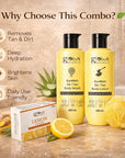 Detan Body Care Summer Kit  For Tan Removal, Deep Cleansing & Hydration 600ml
