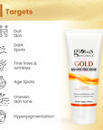 Globus Naturals Creamy Dream Body Care Combo Daily Moisturizing Body Lotion & Gold Face Cream